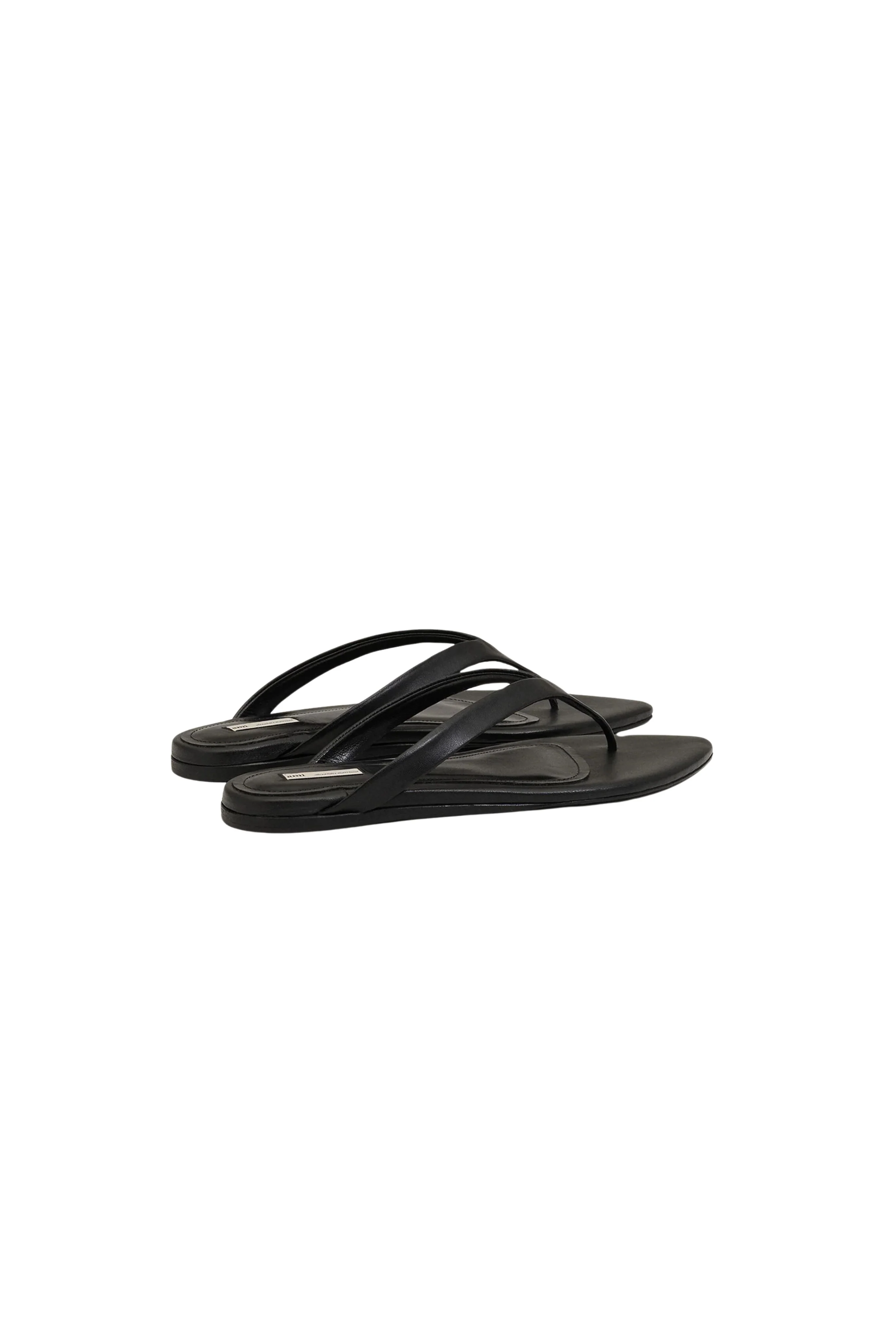 Pointed Toe Flip Flops - Black - Image 3