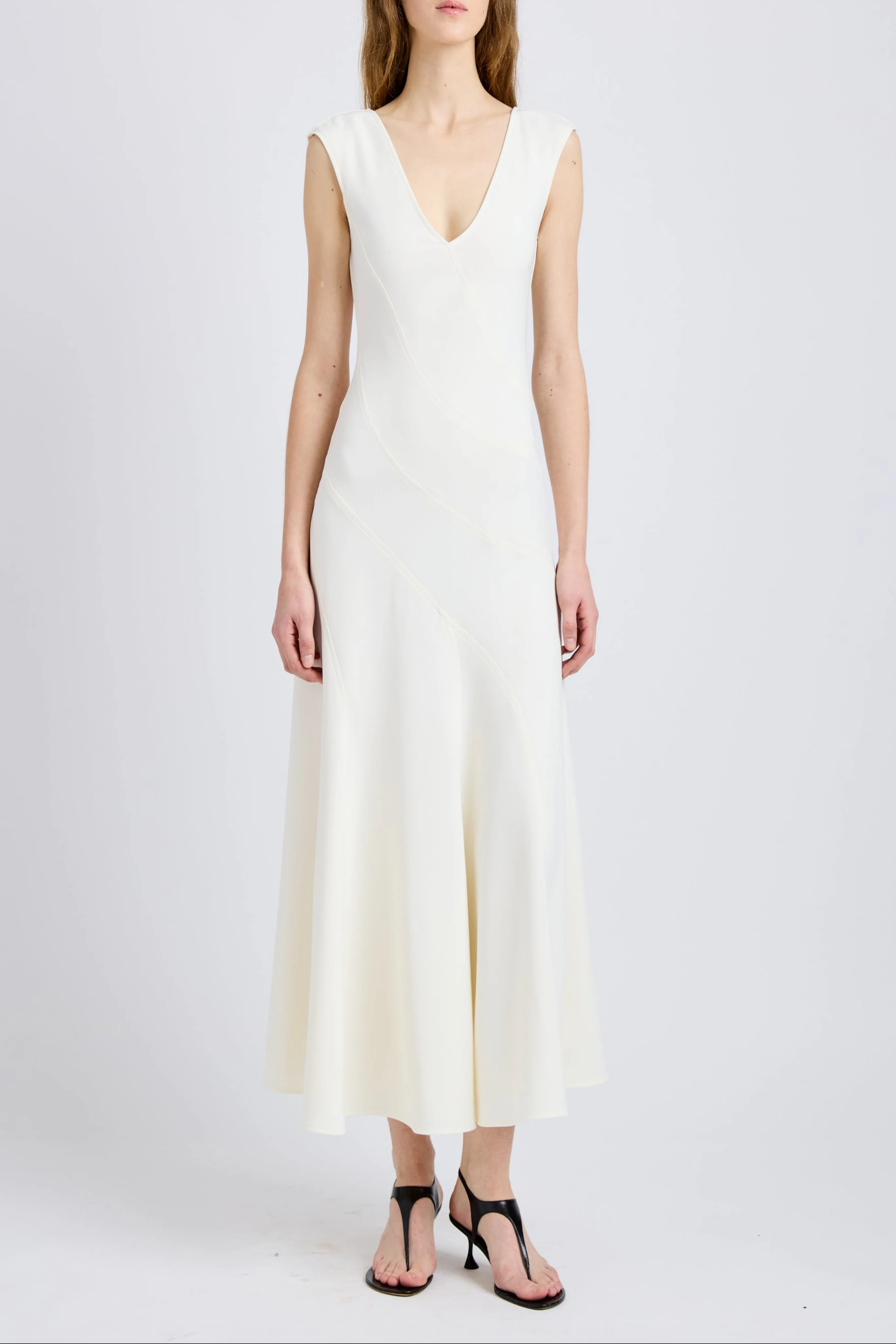 Romana Dress in Matte Double Crepe - Image 2