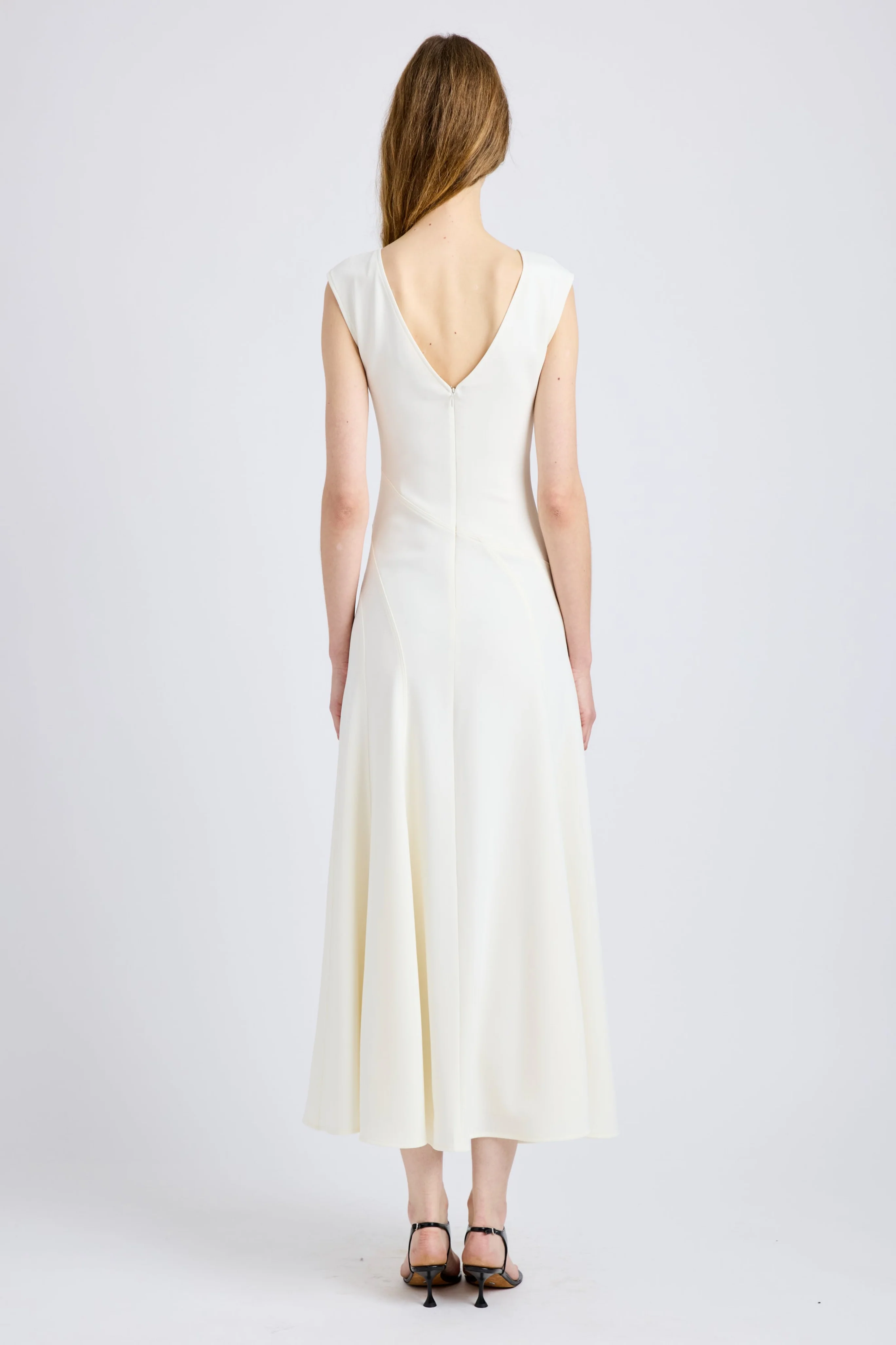 Romana Dress in Matte Double Crepe - Image 4