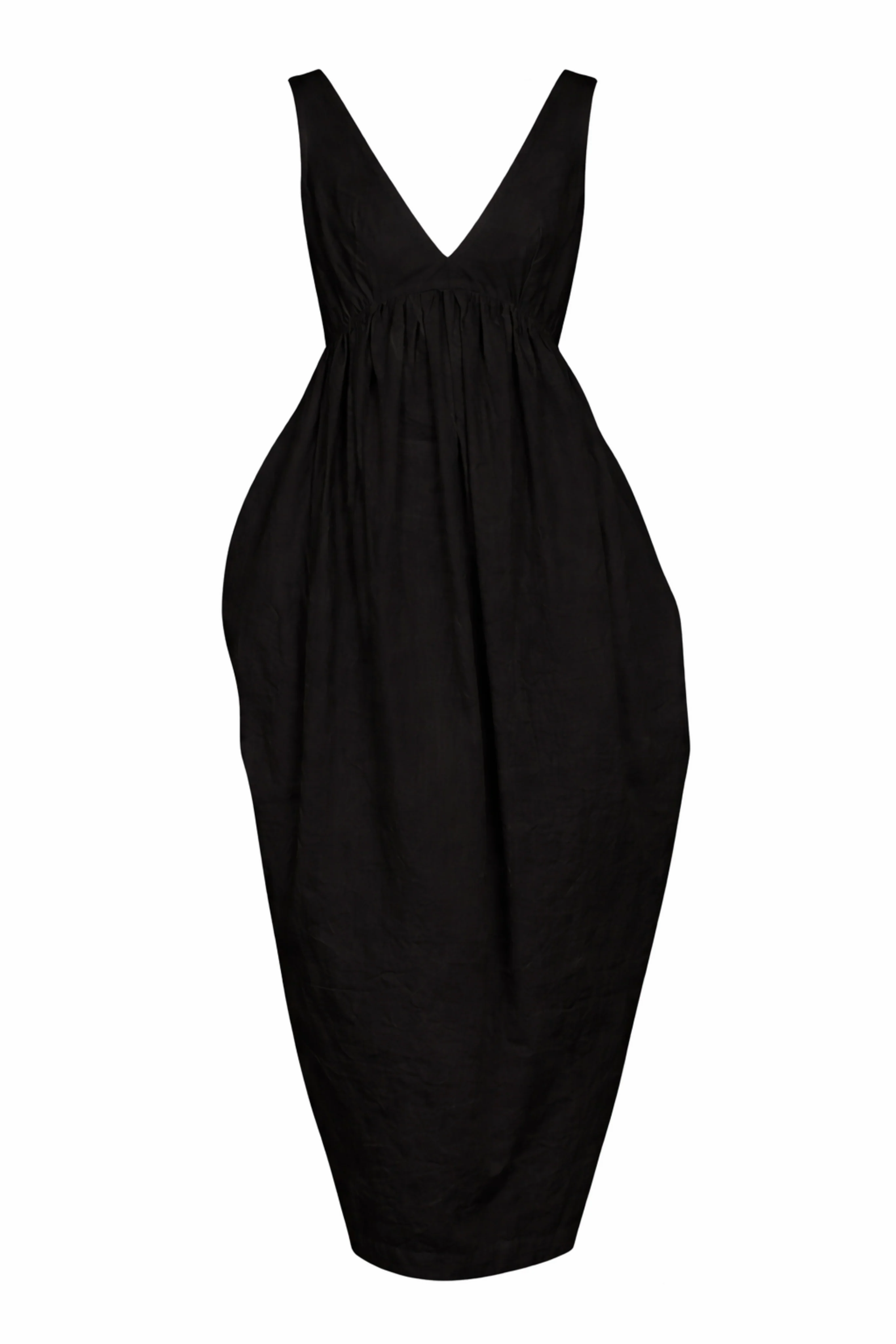 Sculptural Textured Cotton Dress