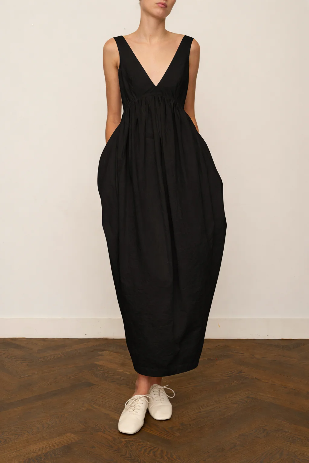 Sculptural Textured Cotton Dress - Image 2