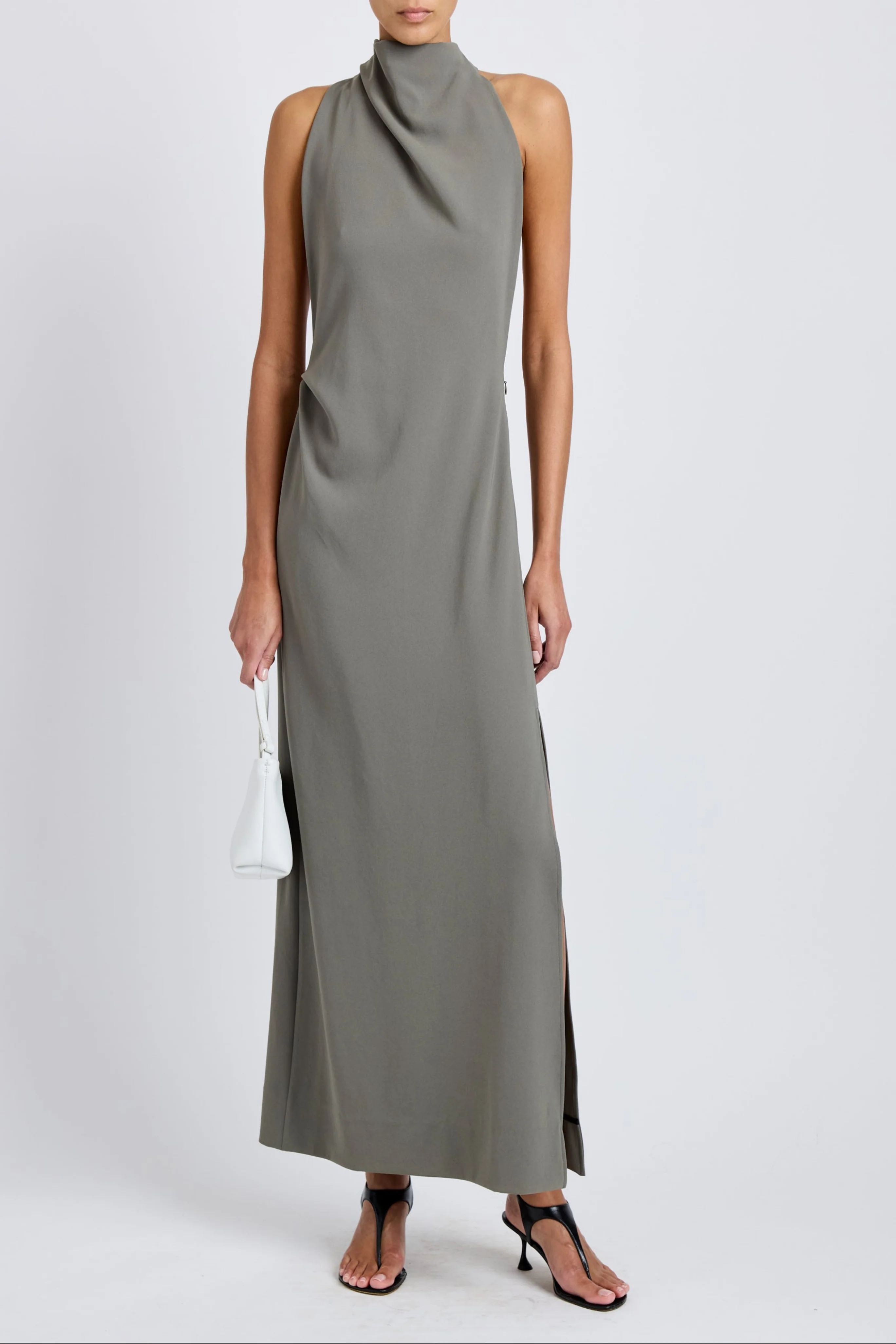 Selena Dress in Matte Double Crepe - Image 2