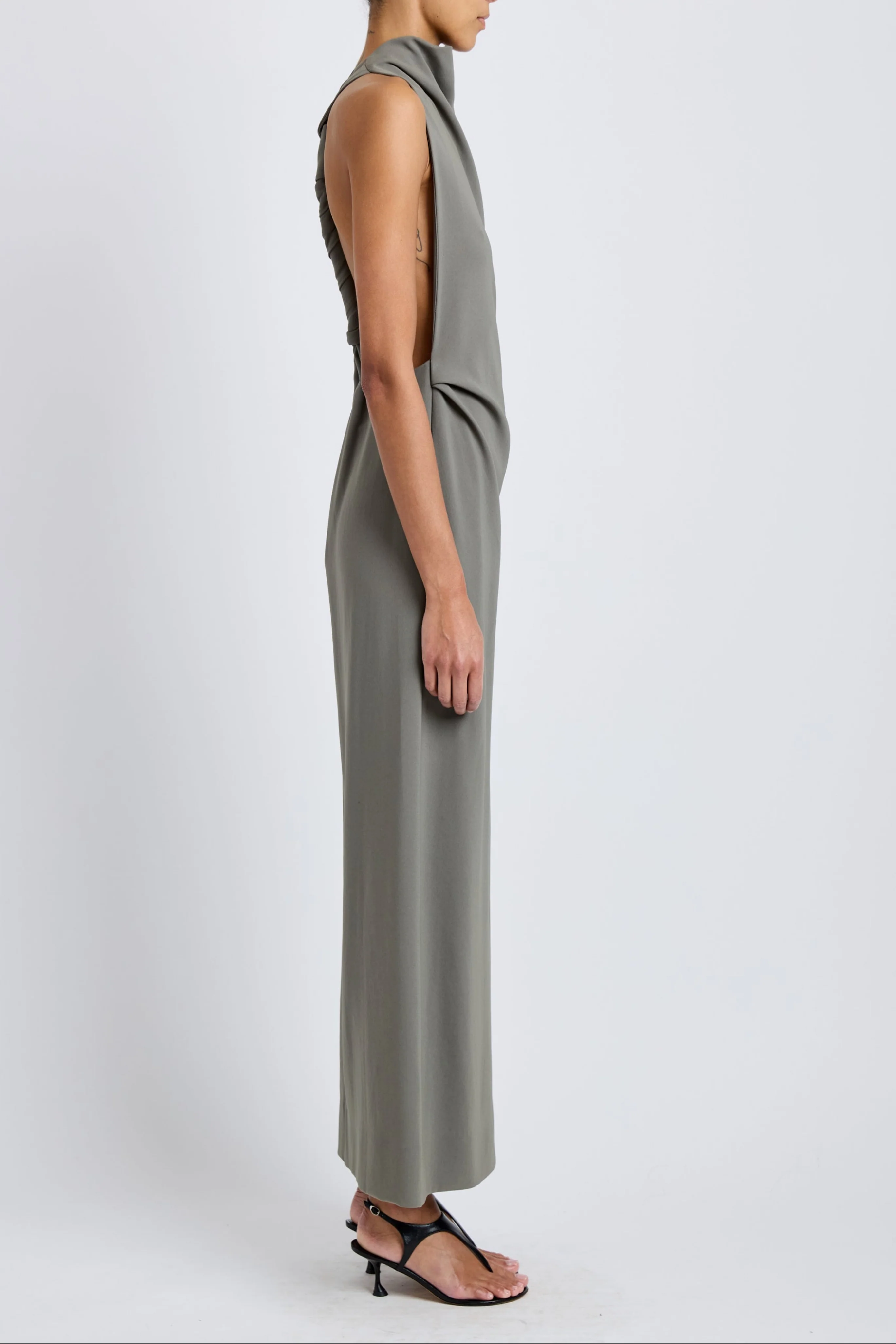 Selena Dress in Matte Double Crepe - Image 3