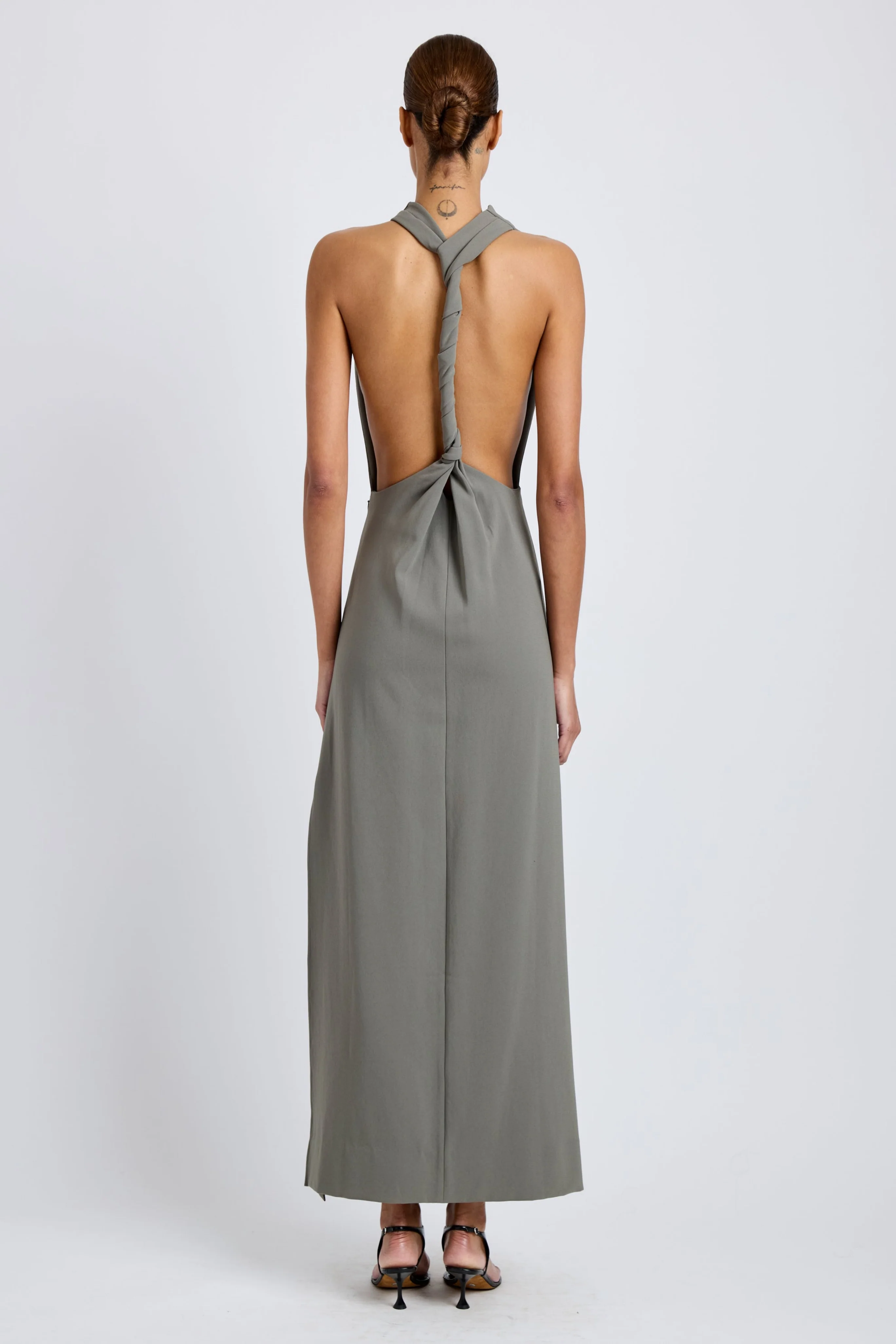 Selena Dress in Matte Double Crepe - Image 4