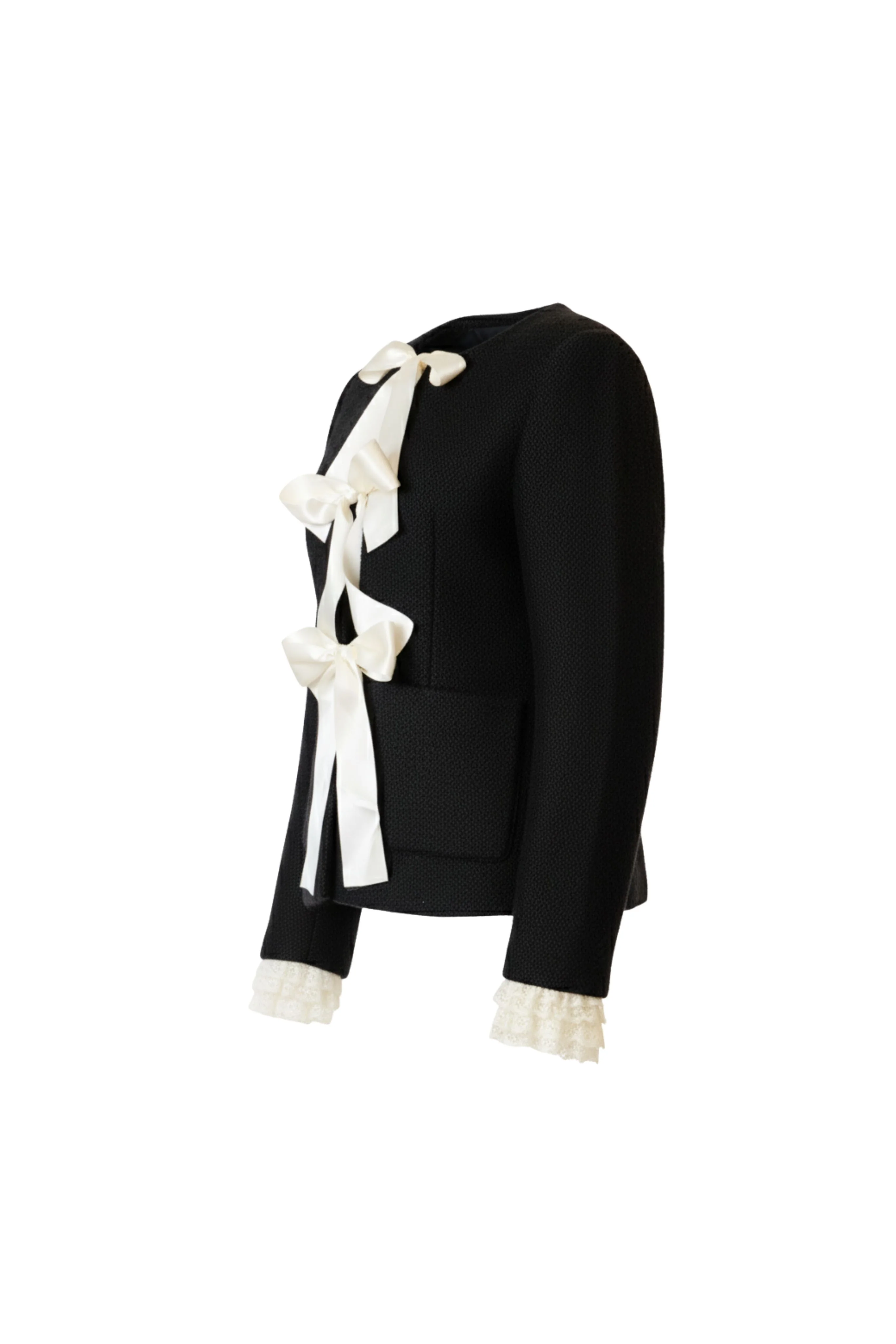 Seraphine Solid Bow Jacket - Image 2