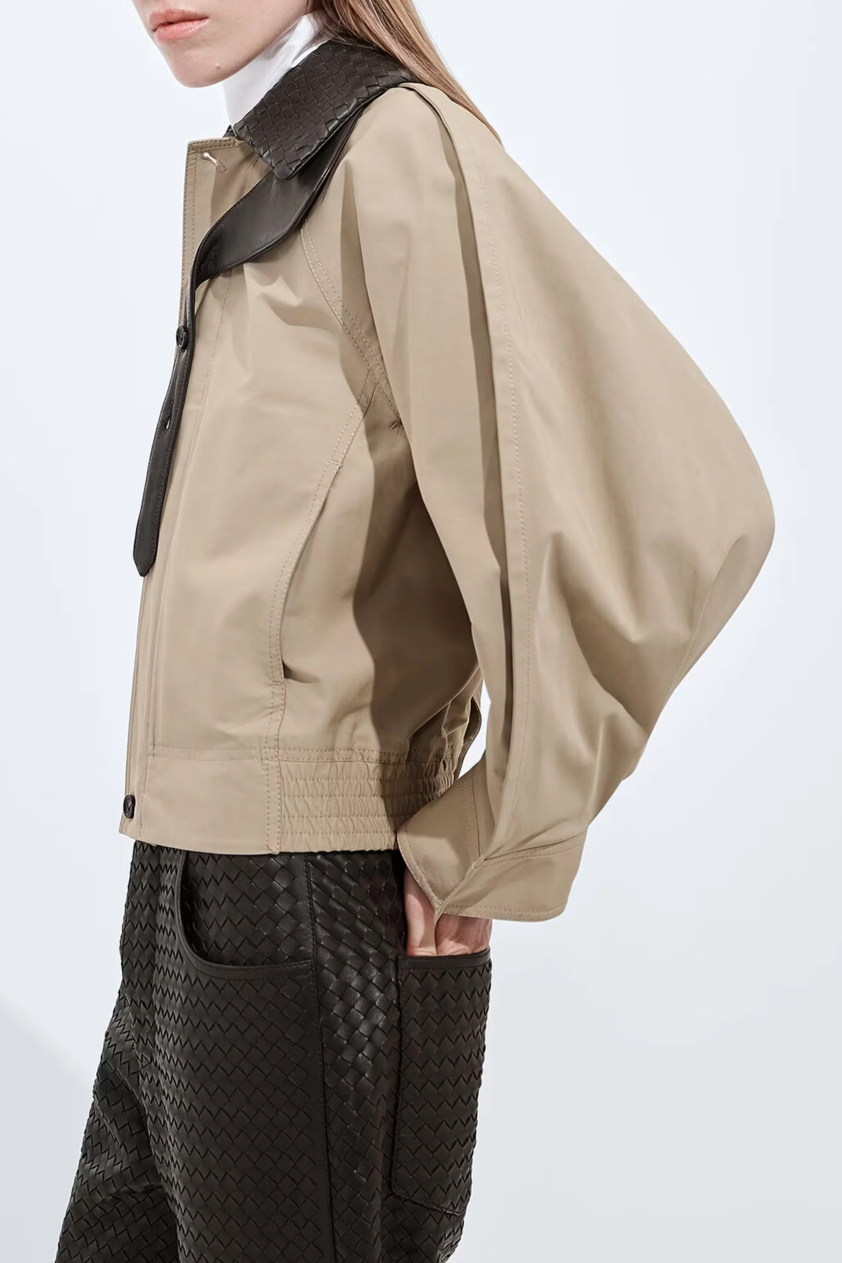 Cotton Blouson in Sahara - Image 4