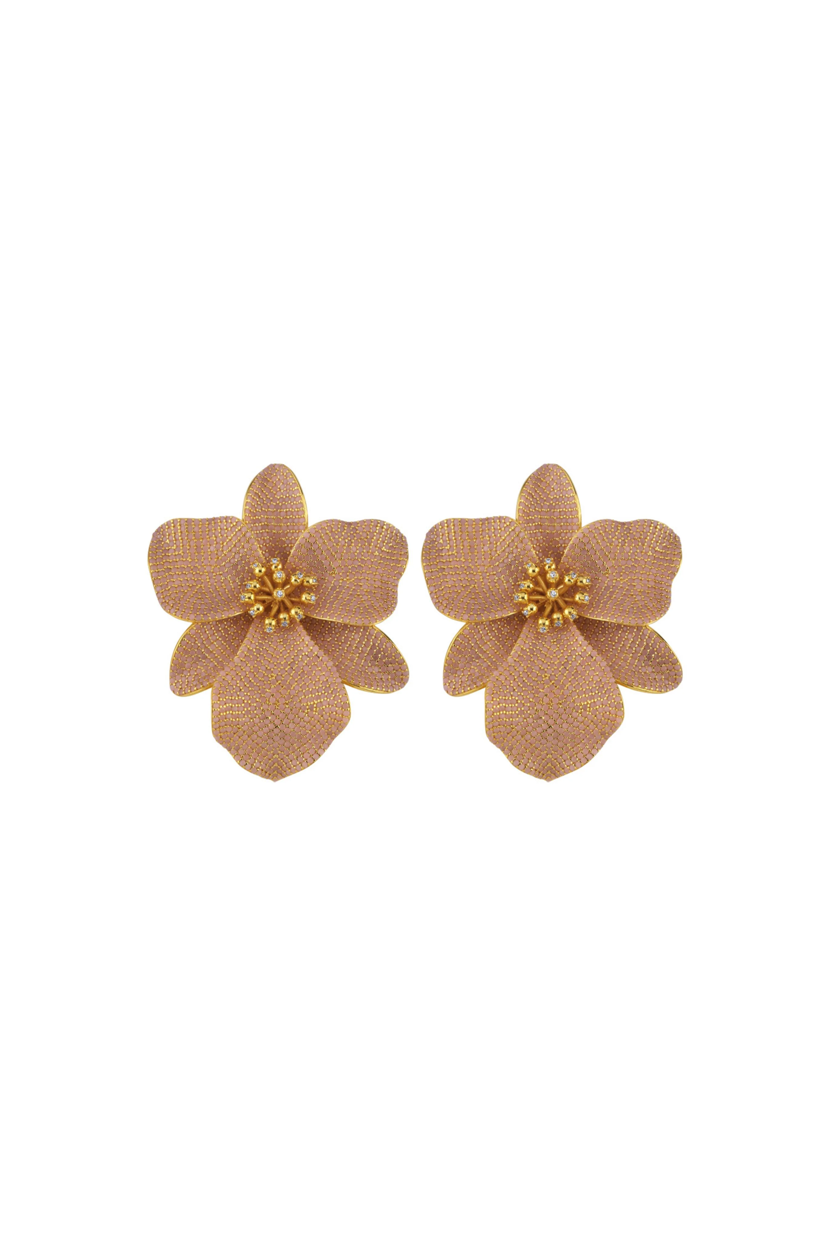Singapore Orchids Earrings - Pink