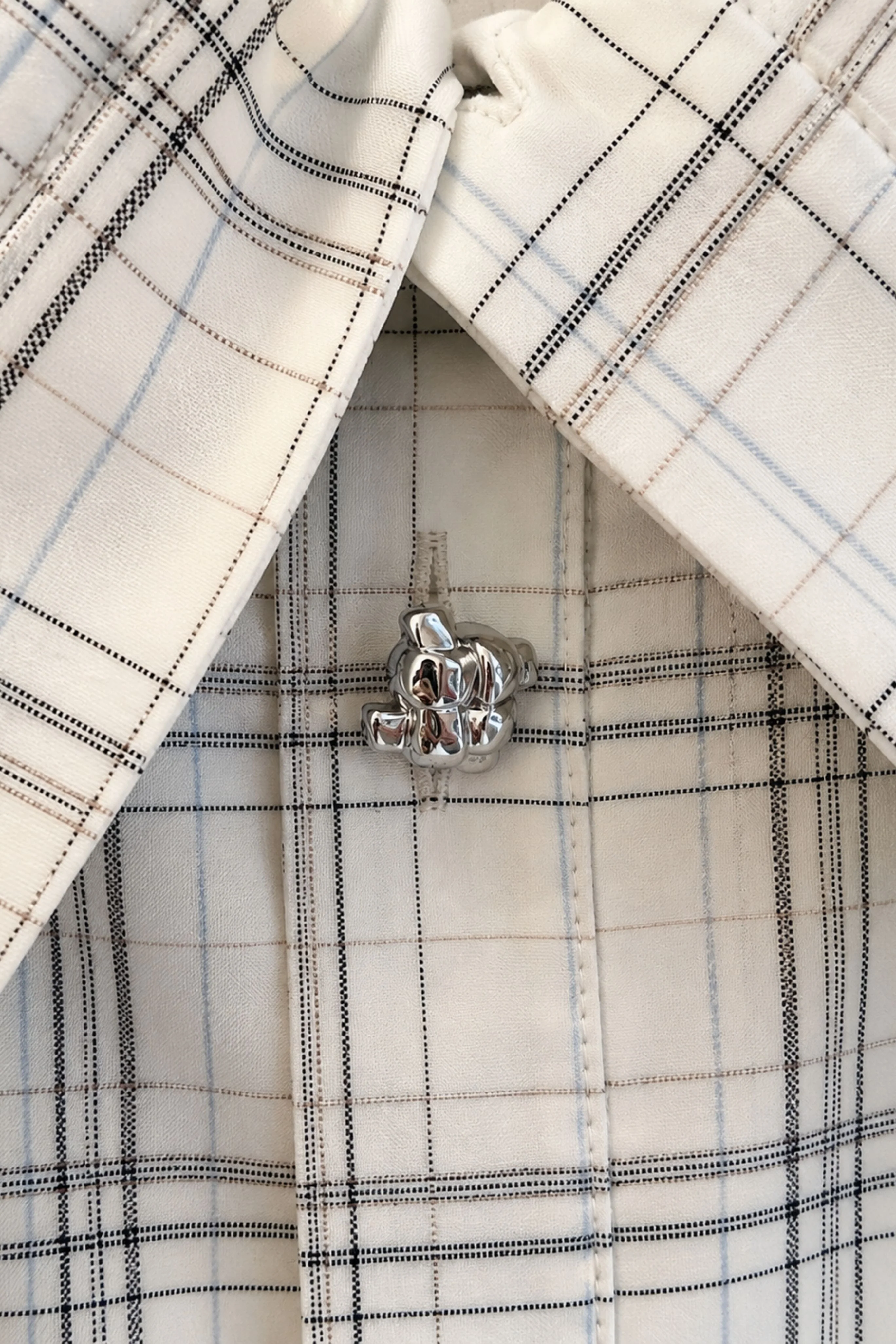 Soft Wool Check Top - Image 3