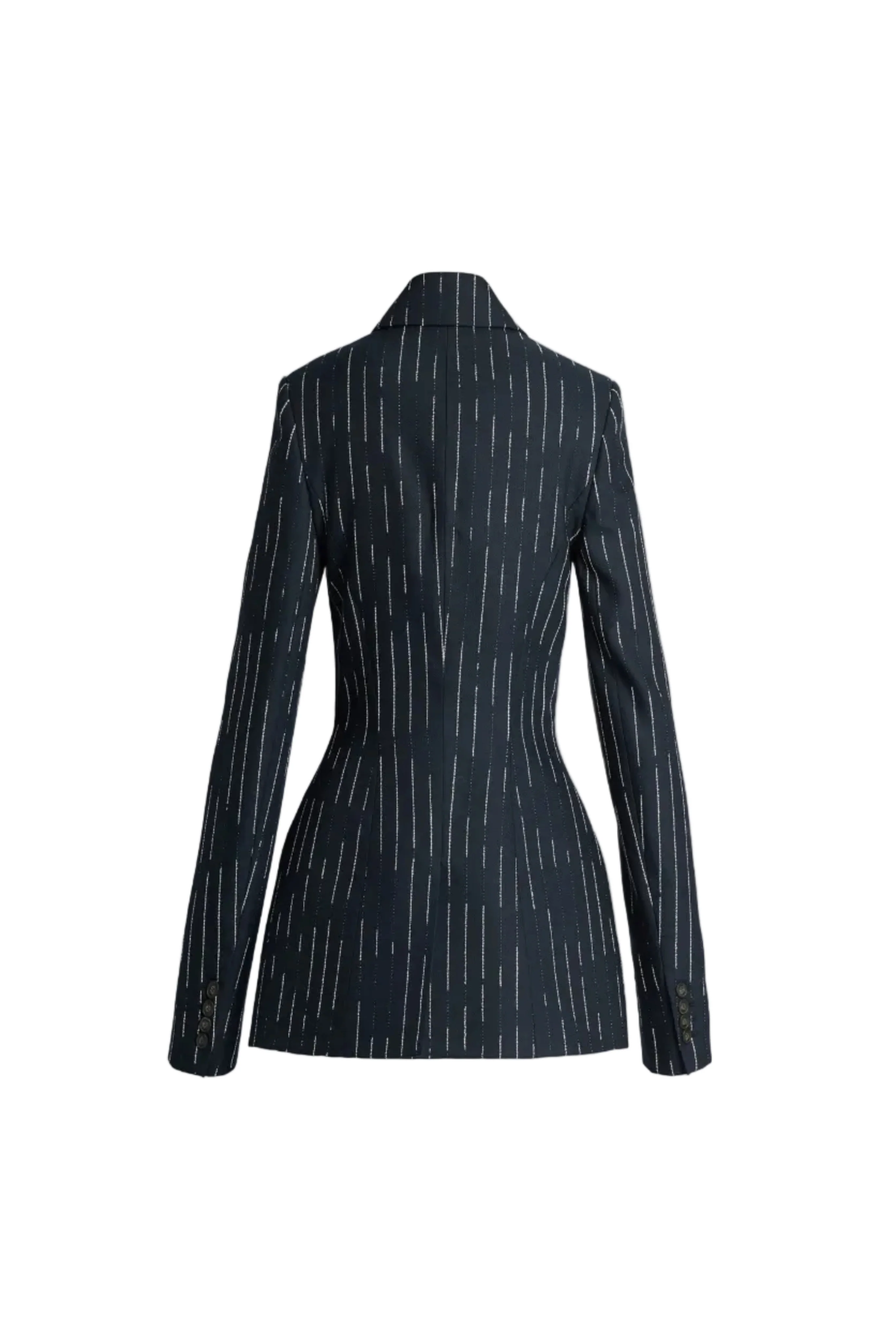 Stripe Tailoring Fitted Blazer - Image 2