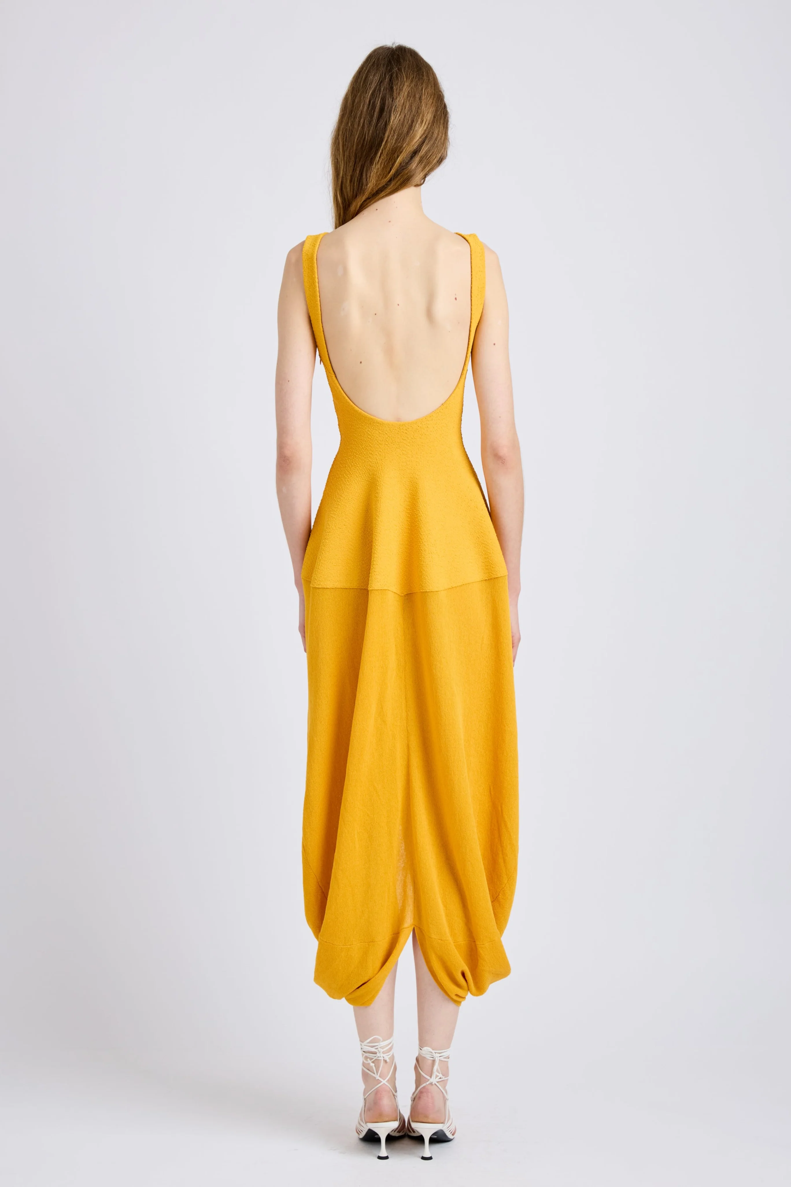 Sukki Dress in Draped Viscose - Image 3
