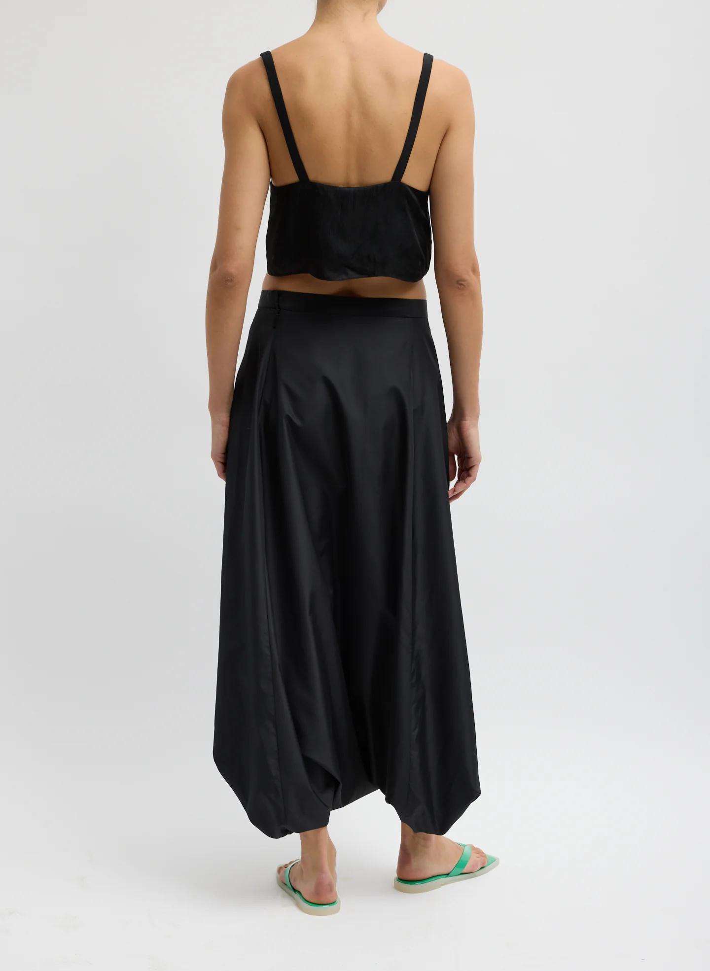 Summer Acetate Crinkle Cropped Tank - Image 4