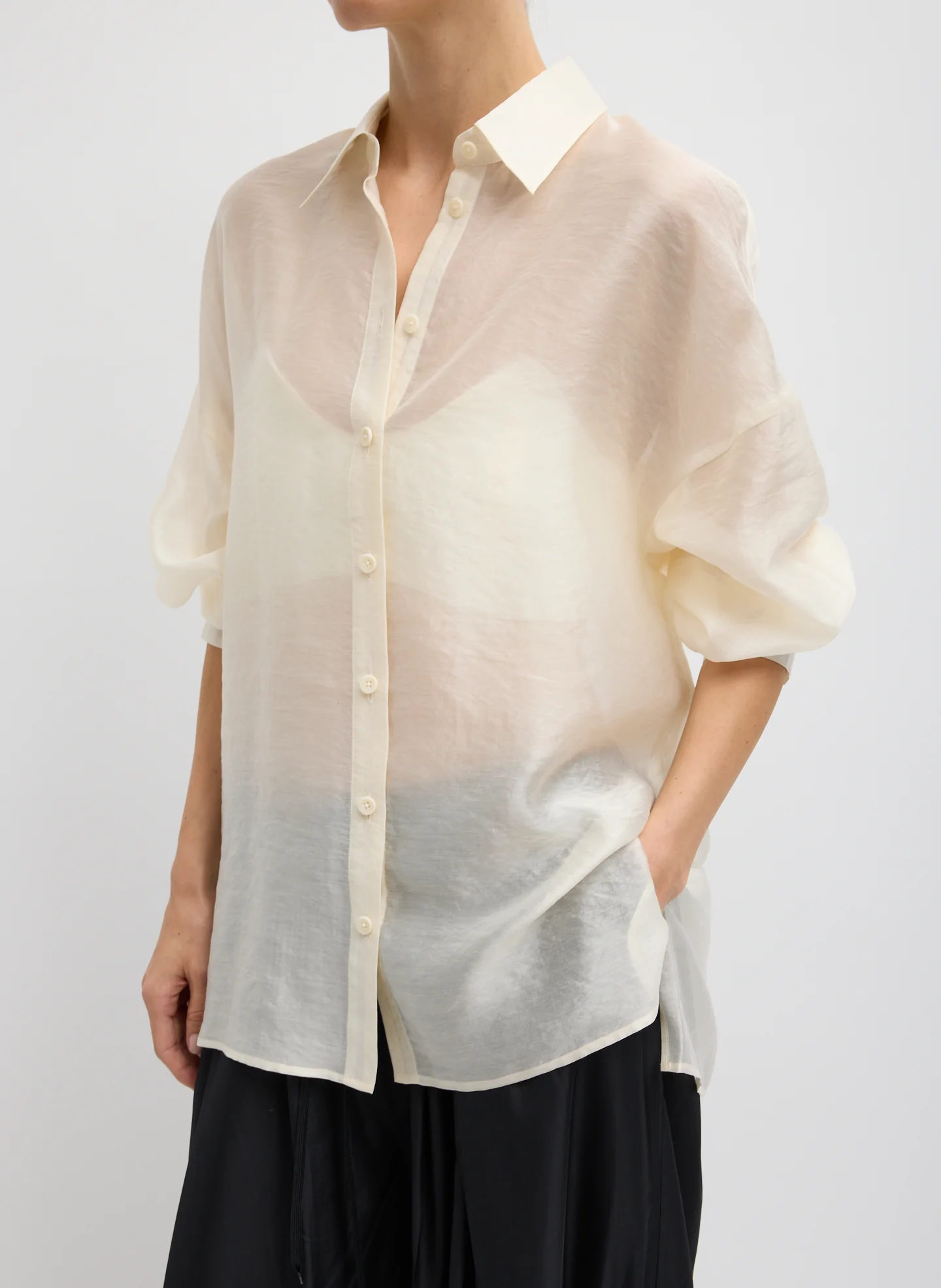 Summer Voile Oversized Shirt - Image 4