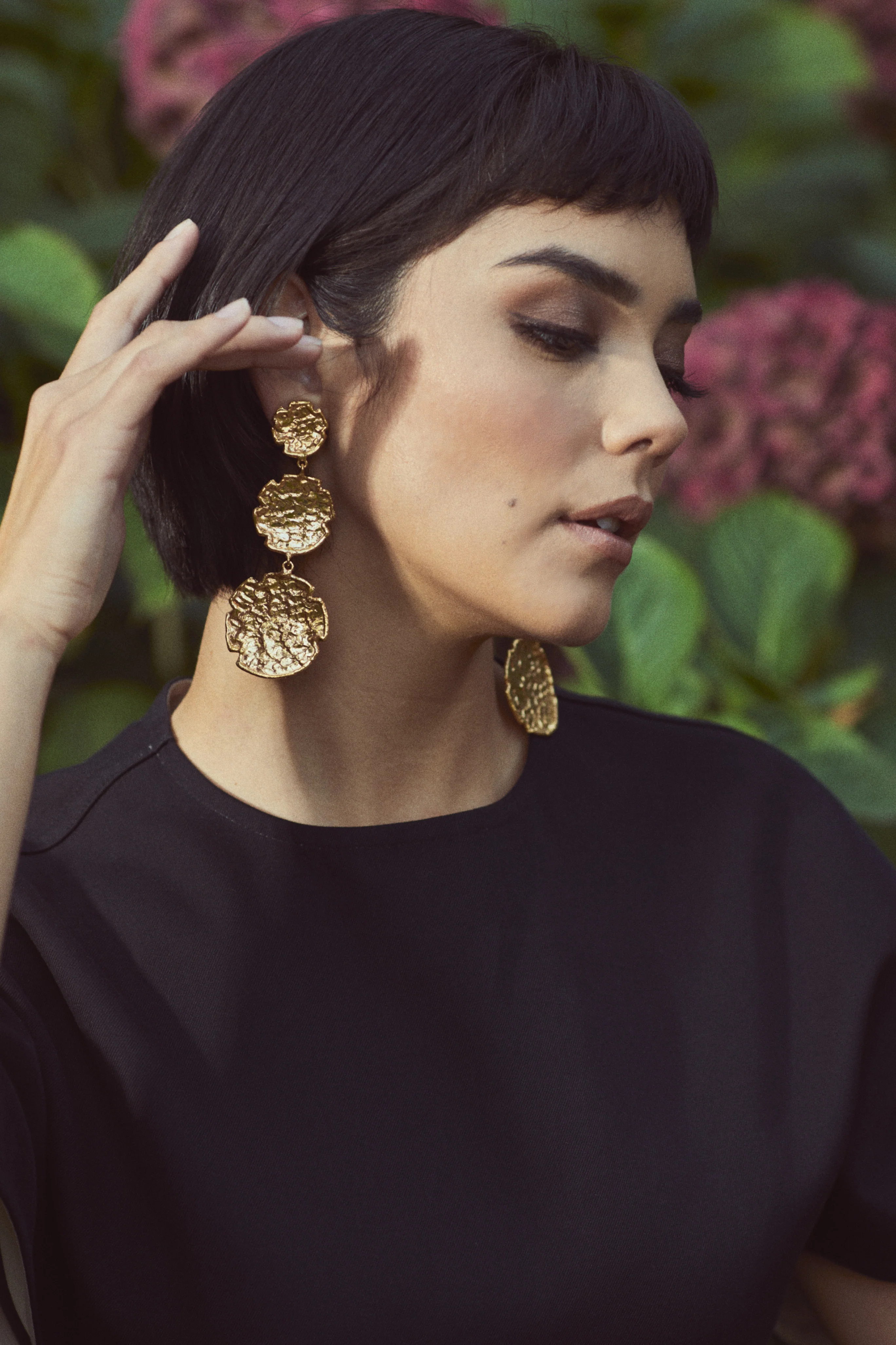 3-Tier Swan Earrings - Image 2