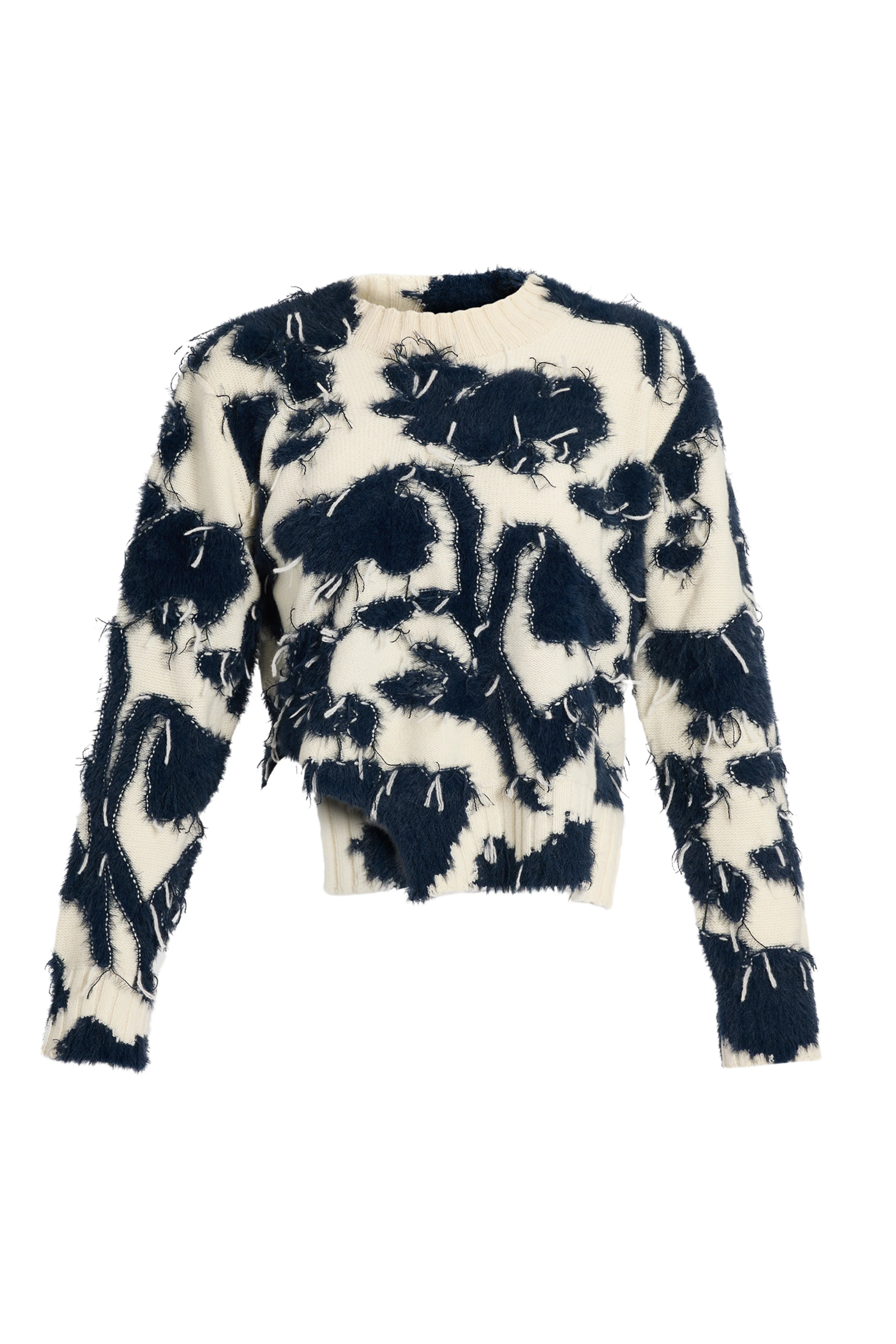 Textured Floral Knit Jumper