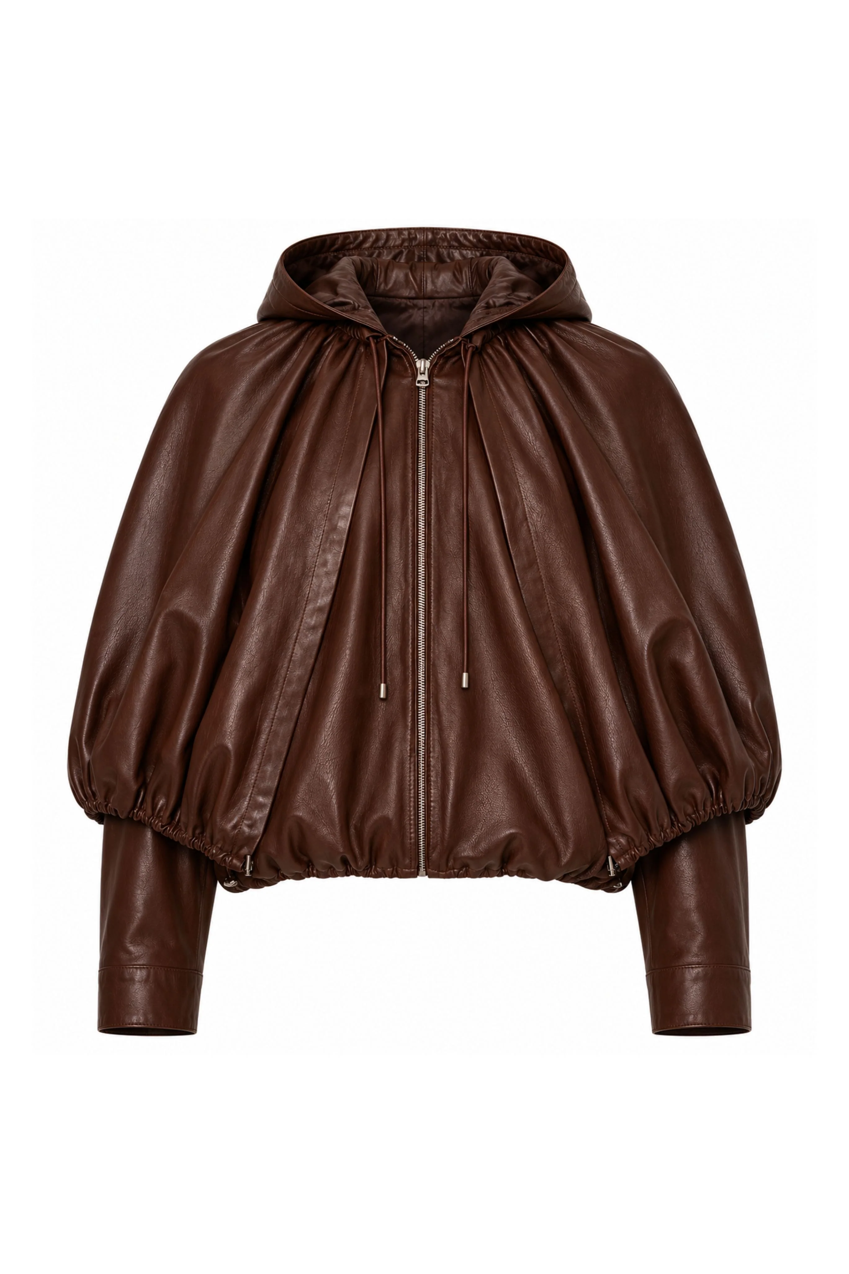 Thompson Leather Cape Jacket